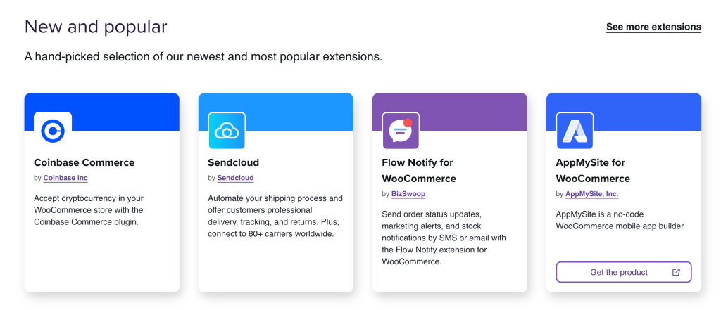 Highlight card example in Marketplace