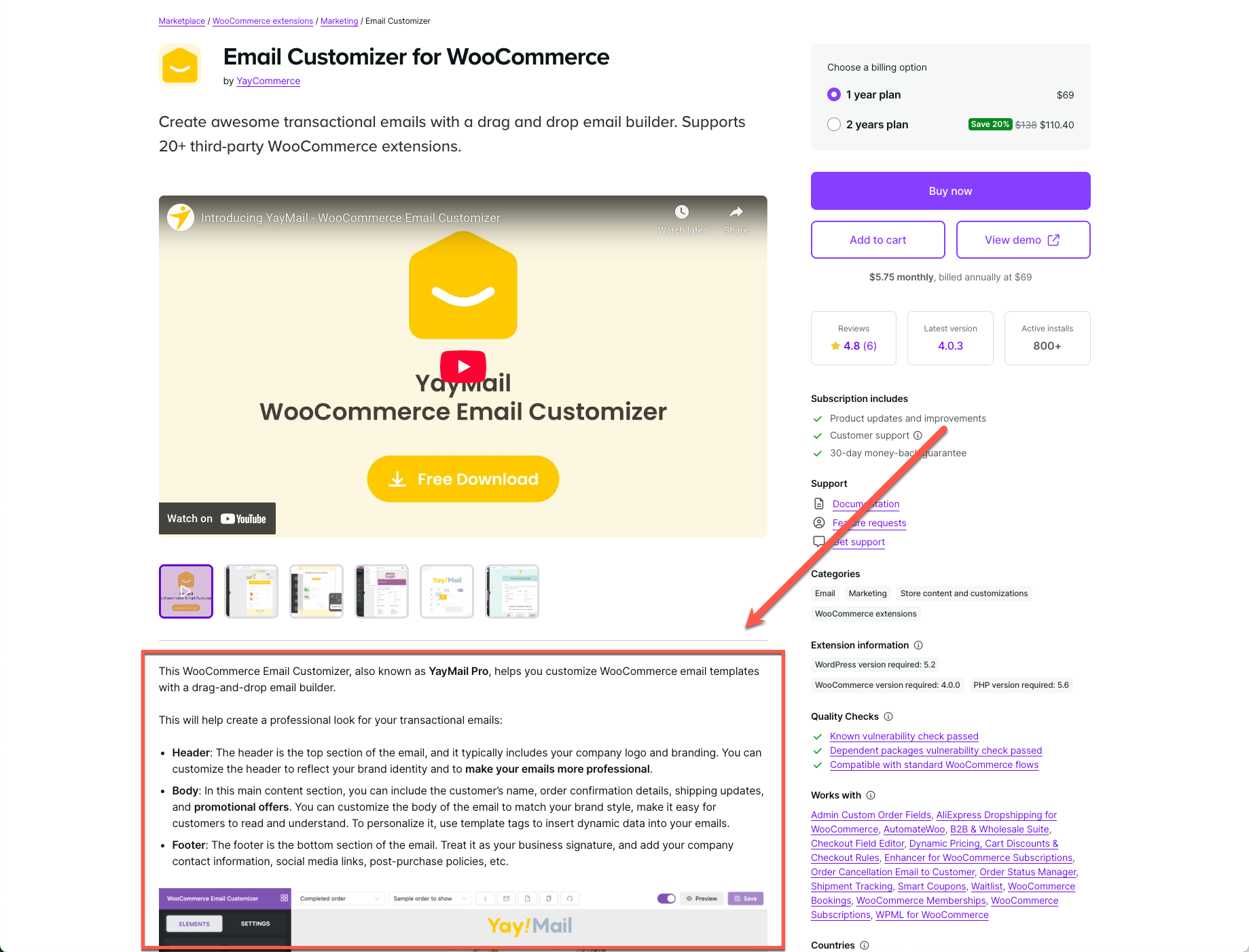 Product description editor