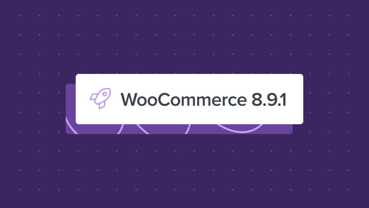 WooCommerce 8.9.1: Dot release