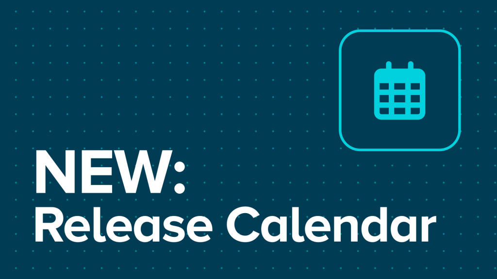 New: Public Release Calendar