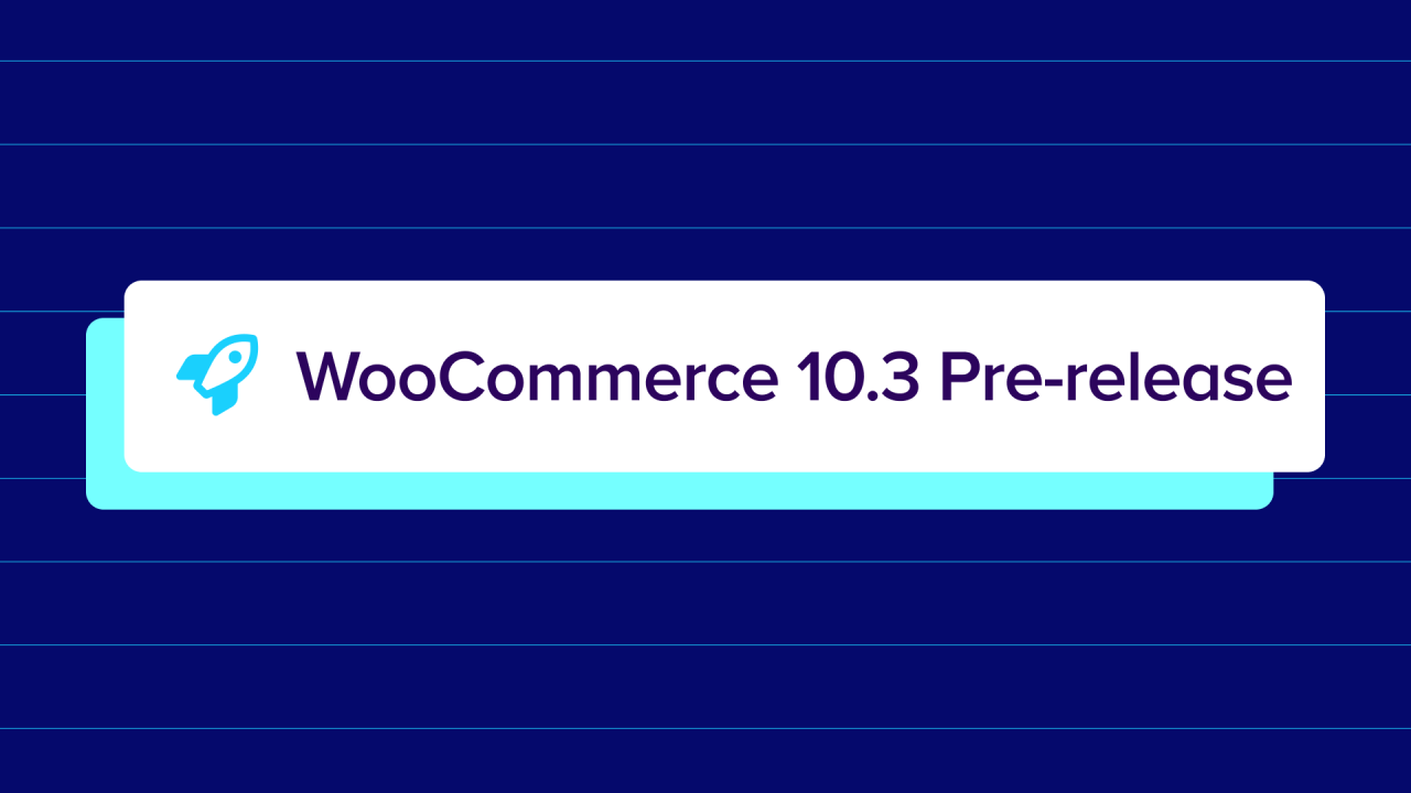 WooCommerce 10.3: Pre-release updates