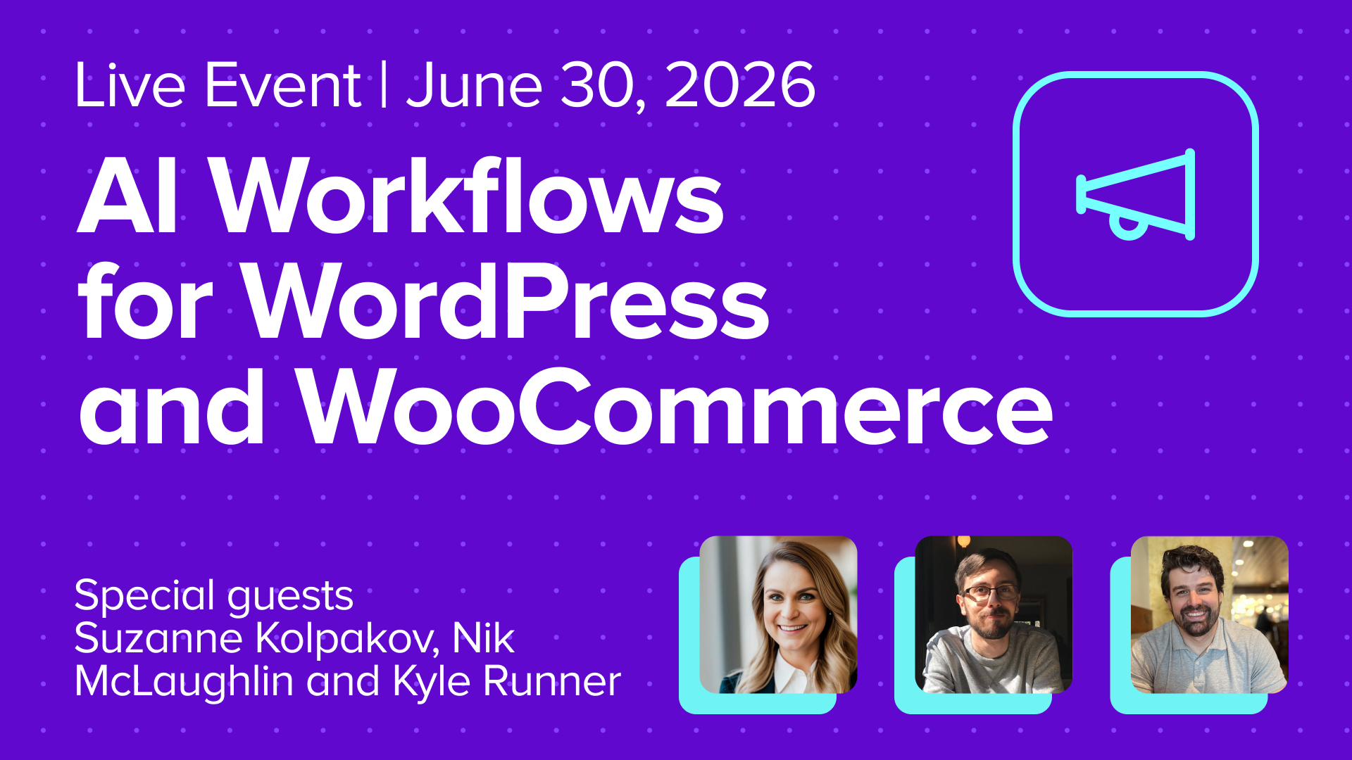 AI Workflows for WordPress and WooCommerce: Live Event