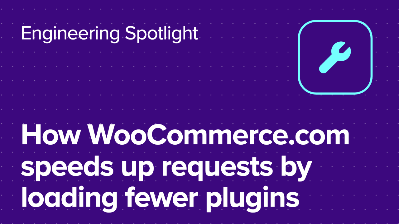 How WooCommerce.com speeds up requests by loading fewer plugins