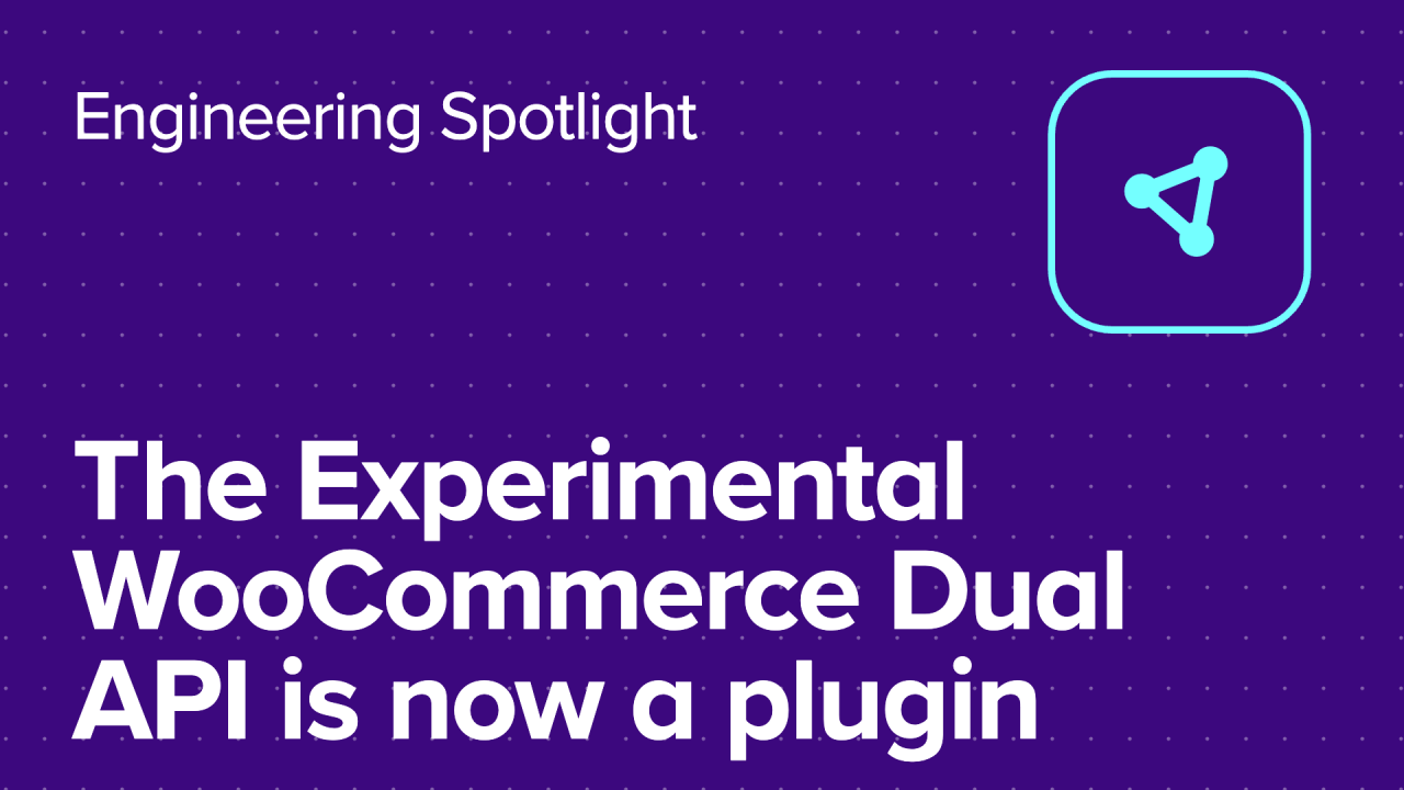 The Experimental WooCommerce Dual API is now a plugin